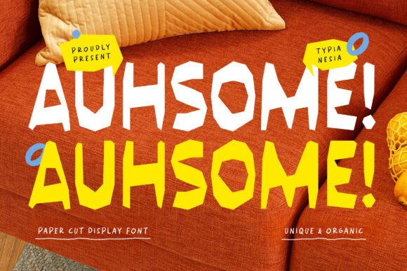 Auhsome: A Funky Display Font for Creative Projects