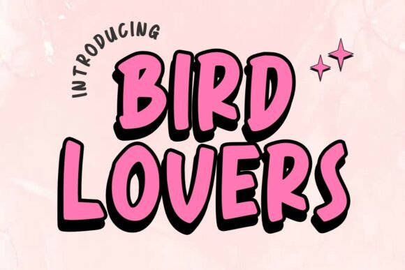 Bird Lovers Font for Creative Projects