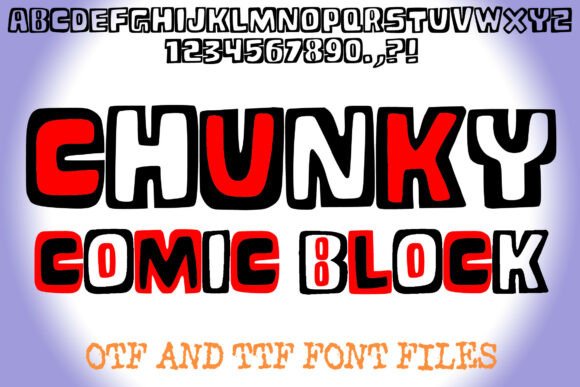 Chunky Comic Block Font for Business
