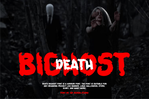 Death Bighost: Bold and Terrifying Display Font
