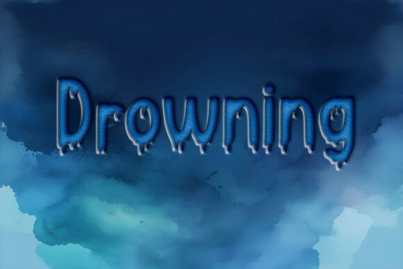 Drowning Font for Editorial Design