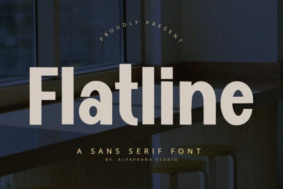 Flatline: A Friendly Display Font for Campaigns