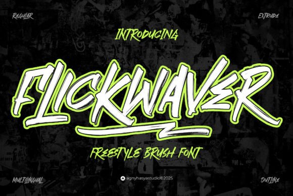 Flickwaver Font for Creative Projects