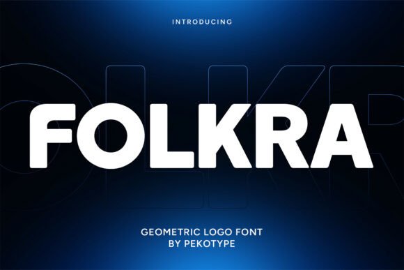 Folkra: A Modern Display Font for Branding