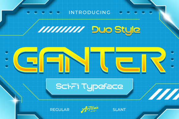 Ganter: A Sci-Fi Typeface