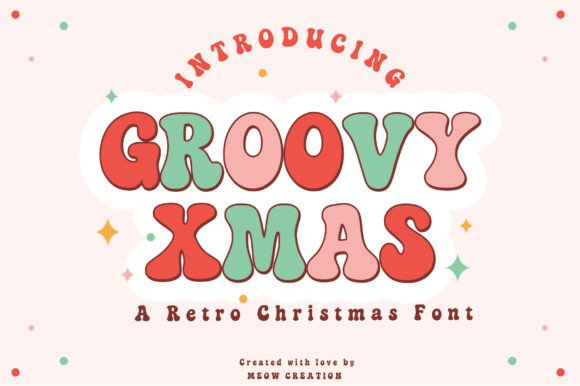 Groovy Xmas Font for Holiday Branding