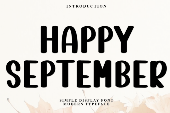 Happy September Font for Festive Campaigns