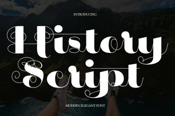History Script Font for Web Design