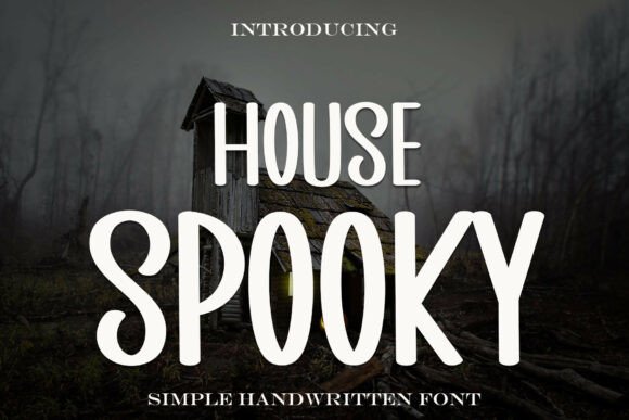House Spooky Font for Business Branding