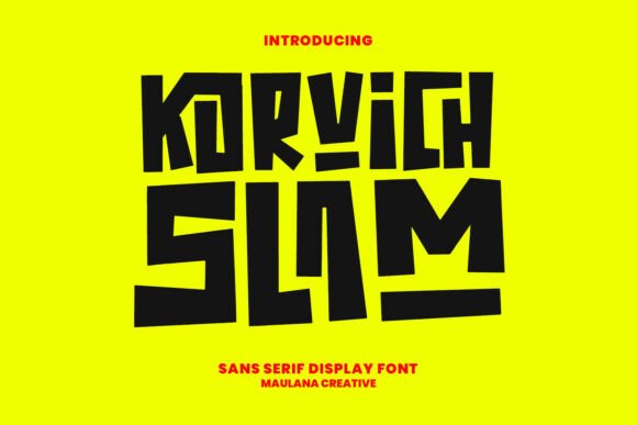 Korvich Slam: A Bold Font for Creative Projects