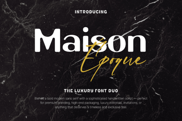 Maison Époque Duo Font