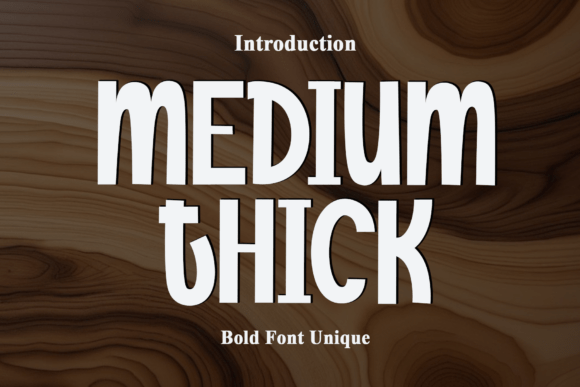 Medium Thick Font for Bold Campaigns