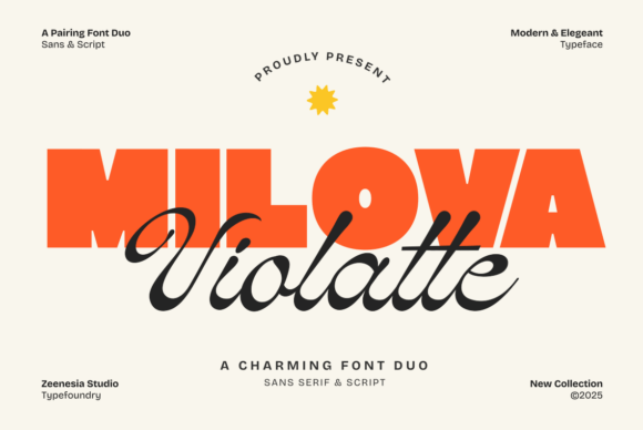 Milova Violatte – A Stylish Display Font