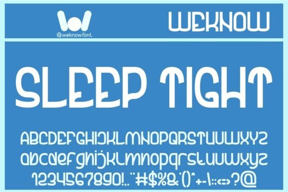 Sleep Tight Font