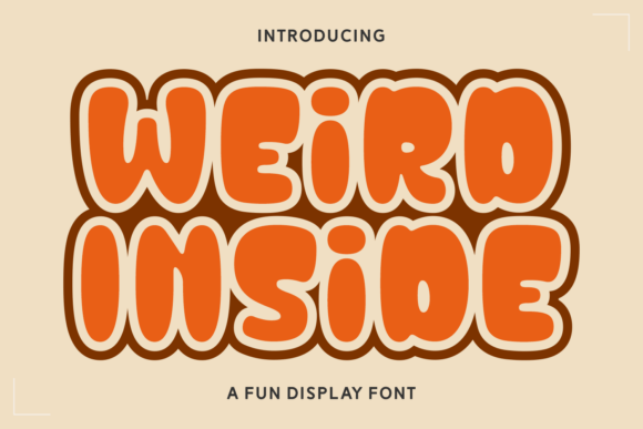 Weird Inside Font: Bold & Playful Display
